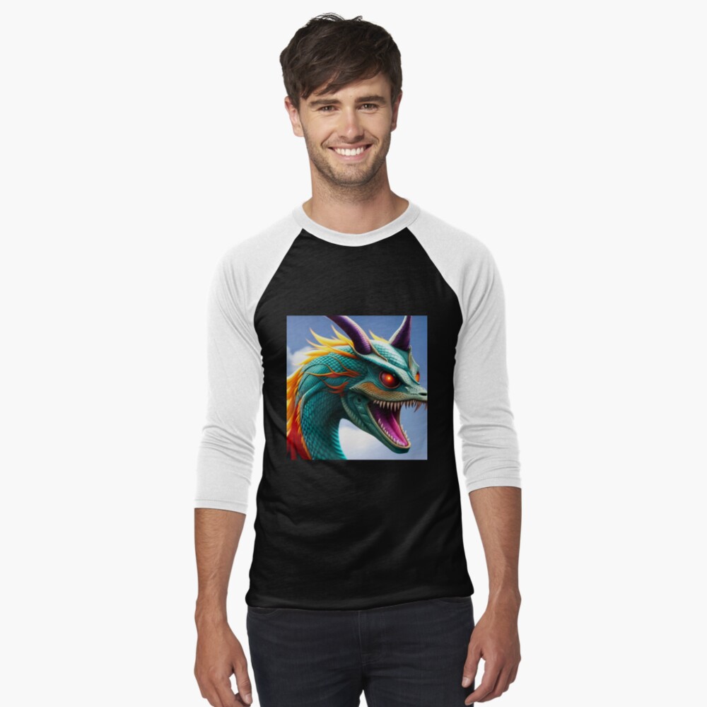 Item preview, Baseball ¾ Sleeve T-Shirt designed and sold by dragynrain.