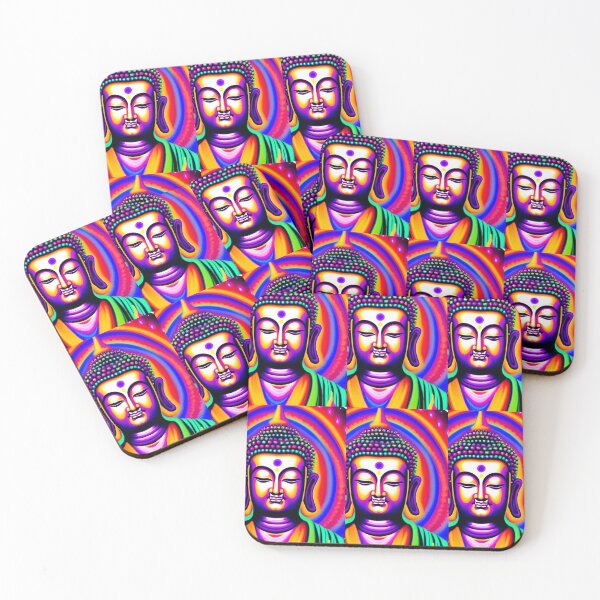 Item preview, Rainbow Body Buddha Psychedelic Print designed and sold by DharmaArts.
