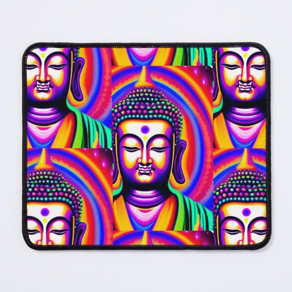 Item preview, Rainbow Body Buddha Psychedelic Print designed and sold by DharmaArts.
