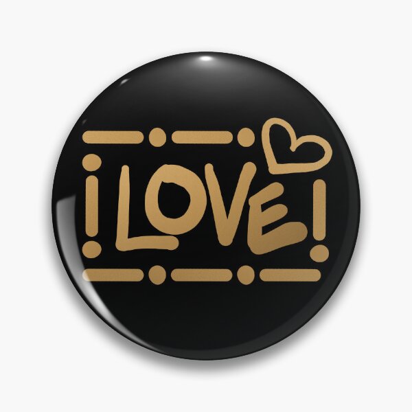 Item preview, Love Typography // Faux Metallic Gold and Black designed and sold by Elsy's Art.