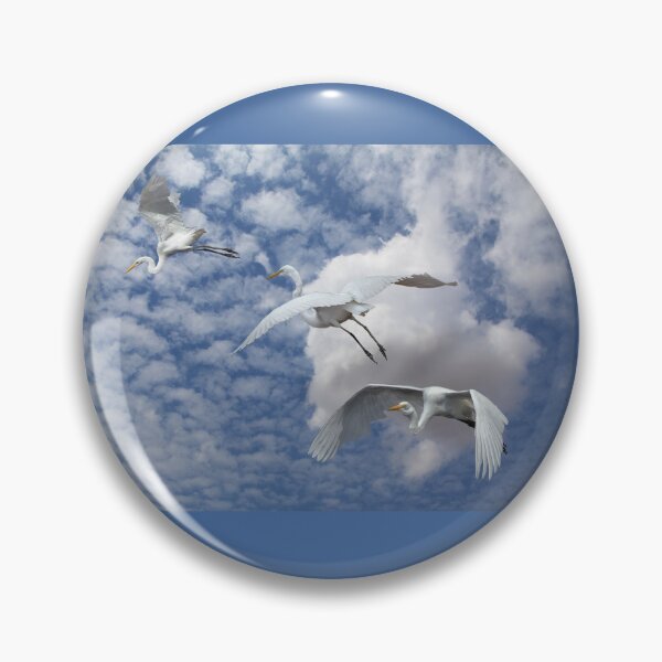 Item preview, Great White Egrets in Flight designed and sold by CarolM.