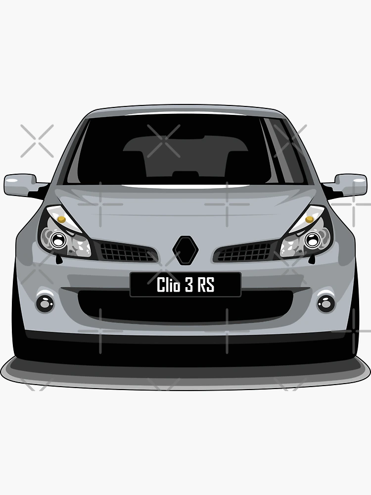 Sticker mit Clio 3 RS - Vektorgrafik von yohannlp