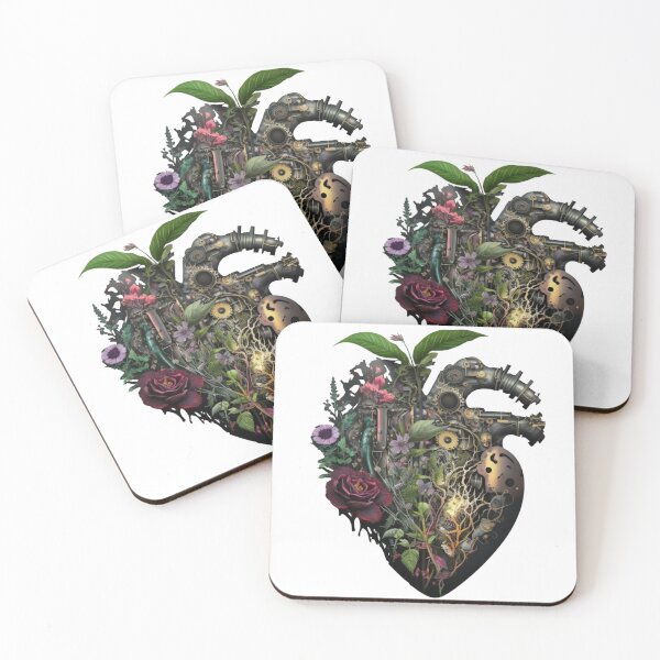 Item preview, cyberpunk heart bursting with life designed and sold by Deedy  Studio.