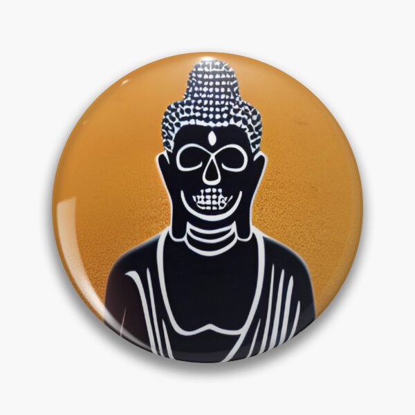 Item preview, Skeleton Buddha Print designed and sold by DharmaArts.