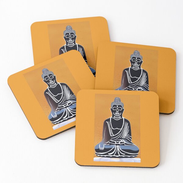 Item preview, Skeleton Buddha Print designed and sold by DharmaArts.