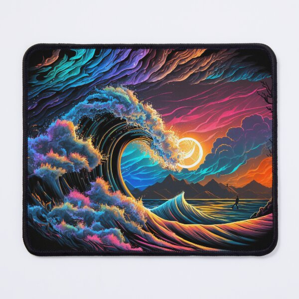 Item preview, Crashing Waves with neon colors designed and sold by FRG-Designs.