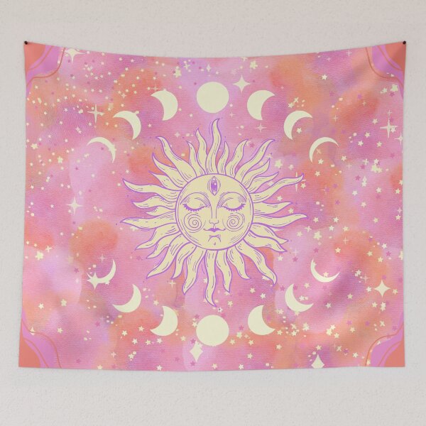Item preview, Celestial Sky in Pink designed and sold by Vanessa Hogle.