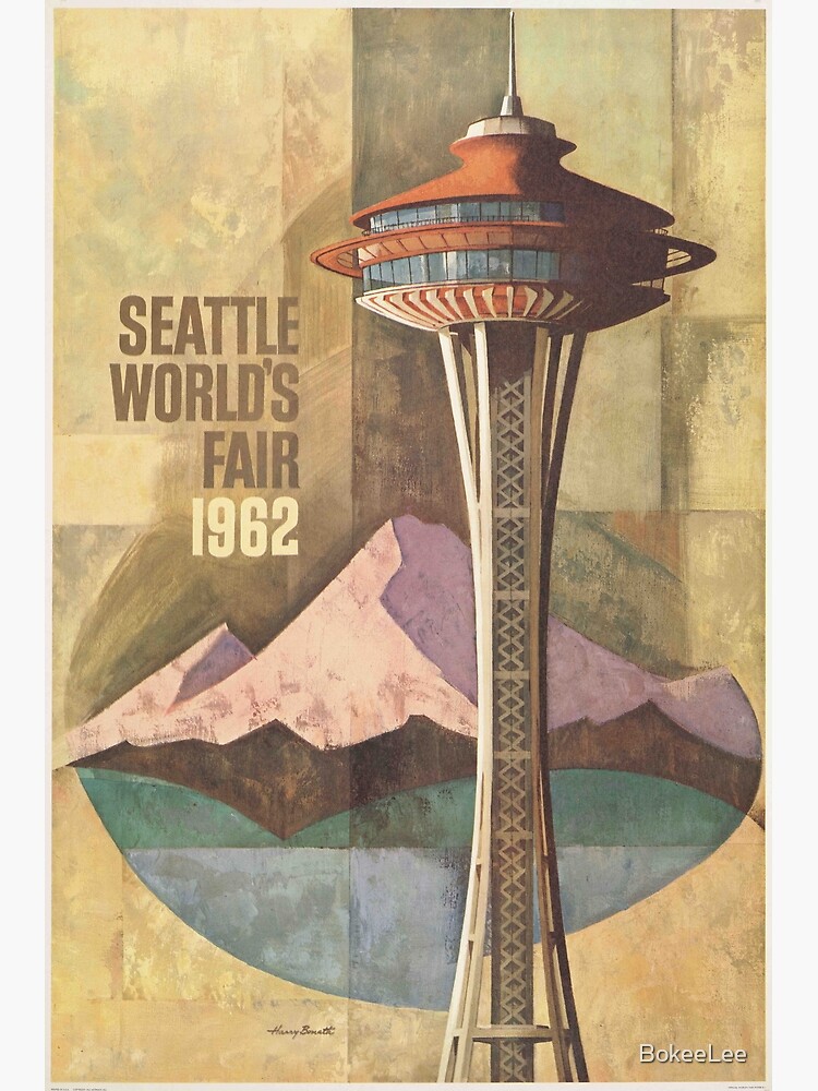 Disover Seattle worlds fair 1962, Poster Premium Matte Vertical Poster
