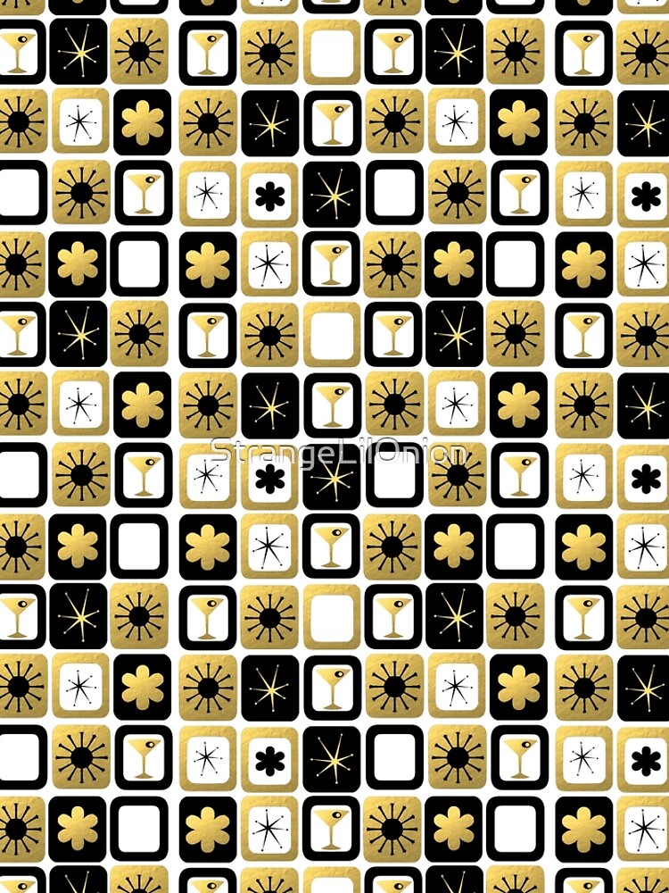 Retro Glamorous Gold Pattern by StrangeLilOnion
