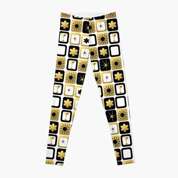Retro Glamorous Gold Pattern Leggings