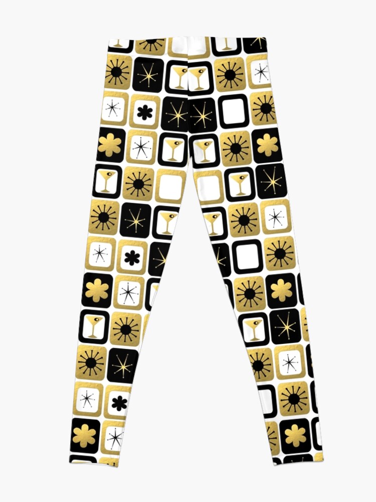Alternate view of Retro Glamorous Gold Pattern Leggings