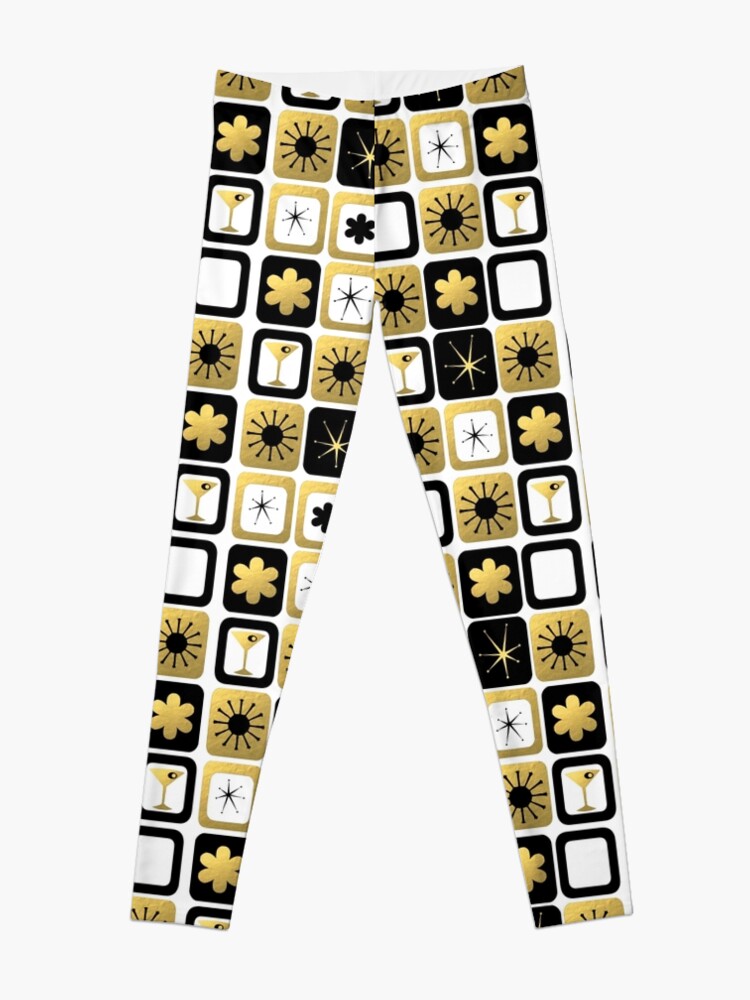 Alternate view of Retro Glamorous Gold Pattern Leggings