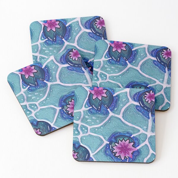 Item preview, Lagoon Lily Pad Pond - No Boarder designed and sold by Qwertyu225.