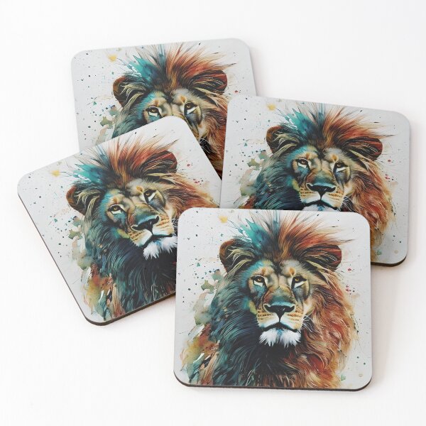 Item preview, Vivid Watercolour of a Lion designed and sold by The-Hist-Image.