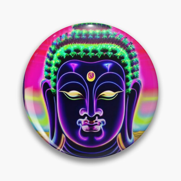 Artikelvorschau, Dunkler Neon-Buddha Gautama-Druck entworfen und verkauft von DharmaArts.