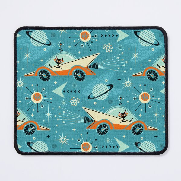 Item preview, Retro Rocket Racing Space Cats ©studioxtine designed and sold by studioxtine.