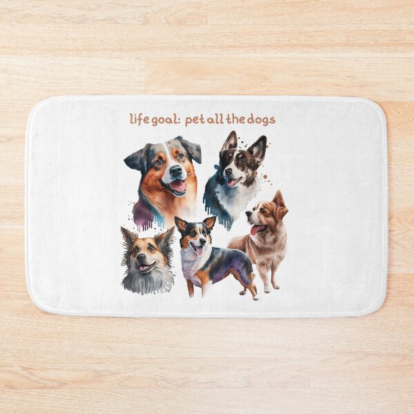 Item preview, life goal pet all the dogs designed and sold by printiesart.