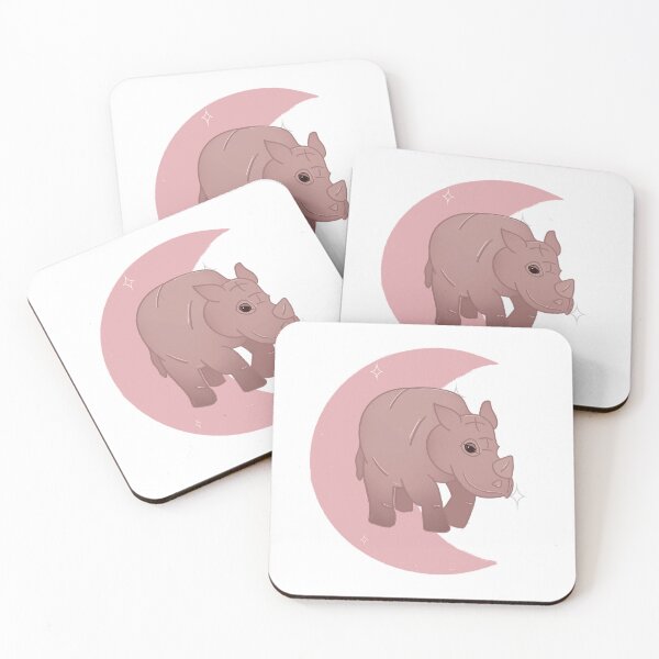 Item preview, Rhino Crescent - Rose designed and sold by bellamousse design co.