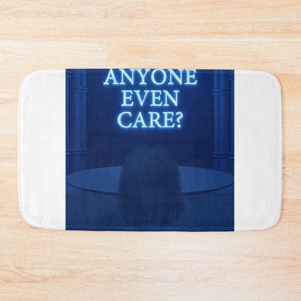 Item preview, Anyone Care Blue 3D Quote Aesthetics designed and sold by Screenpaint.