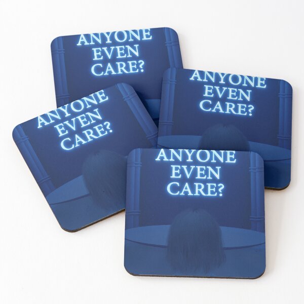 Item preview, Anyone Care Blue 3D Quote Aesthetics designed and sold by Screenpaint.