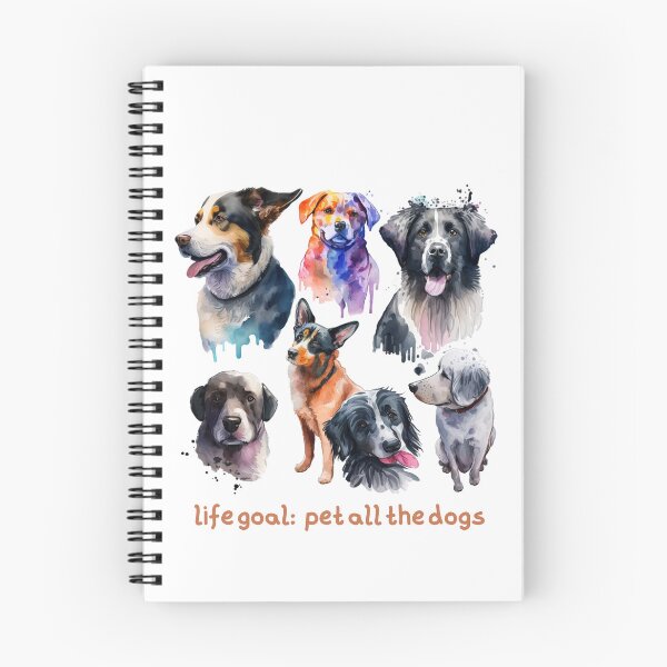 Item preview, life goal pet all the dogs designed and sold by printiesart.