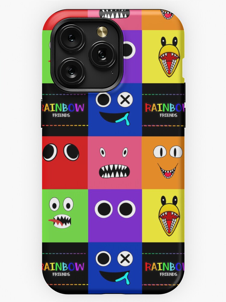 Rainbow Friends characters faces in grid.. Blue Roblox Rainbow Friends  Characters, roblox, video game. Halloween iPhone Case for Sale by  Mycutedesings-1