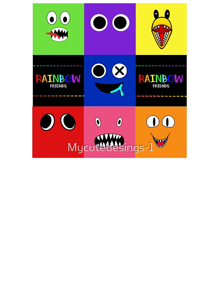 Colorful circular frame RAINBOW MONSTER with dark background, Blue Rainbow  Friends. Blue Roblox Rainbow Friends Character, roblox, video  game.Halloween  Art Board Print for Sale by Mycutedesings-1