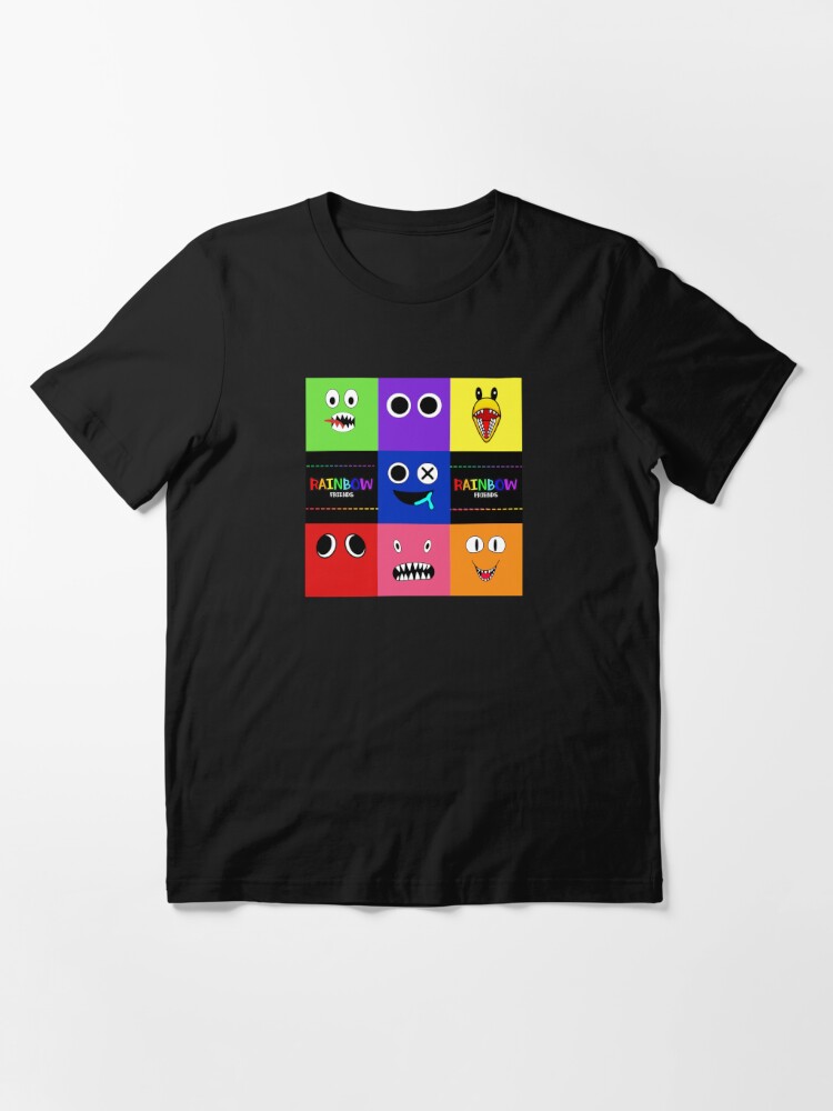 Rainbow Friends characters faces in grid.. Blue Roblox Rainbow Friends  Characters, roblox, video game. Halloween Essential T-Shirt for Sale by  Mycutedesings-1
