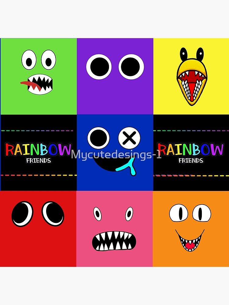 RAINBOW MONSTER, Blue Rainbow Friends. Blue Roblox Rainbow Friends  Character, roblox, video game. Halloween Art Board Print for Sale by  Mycutedesings-1