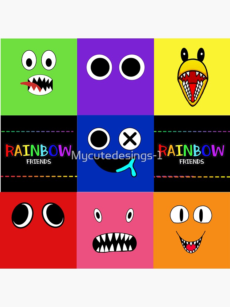 RAINBOW MONSTER, Blue Rainbow Friends. Blue Roblox Rainbow Friends  Character, roblox, video game. Halloween Greeting Card for Sale by  Mycutedesings-1