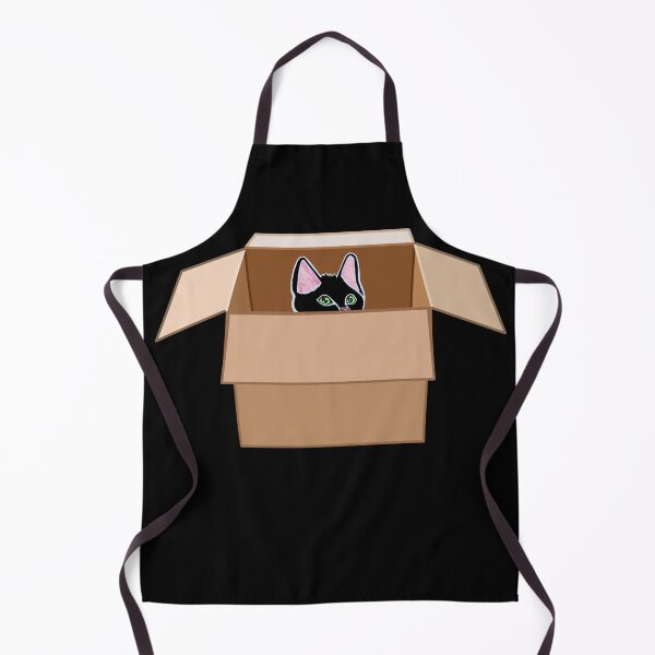 Item preview, Black Kitten Peeking from Cardboard Box designed and sold by Deborah Camp.