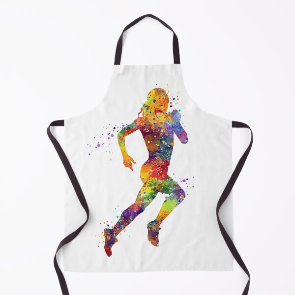 Item preview, Girl Running Watercolor designed and sold by LotusGifts.