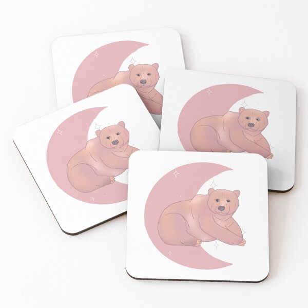 Item preview, Grizzly Bear Crescent - Rose designed and sold by bellamousse design co.