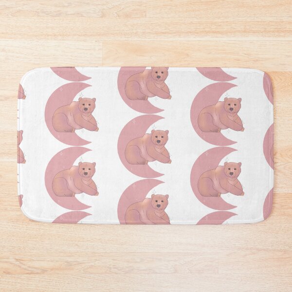 Item preview, Grizzly Bear Crescent - Rose designed and sold by bellamousse design co.