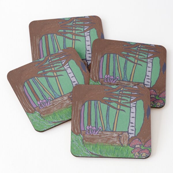 Item preview, Forest Scene with Mushrooms and Moss designed and sold by Rissa-Rayne.