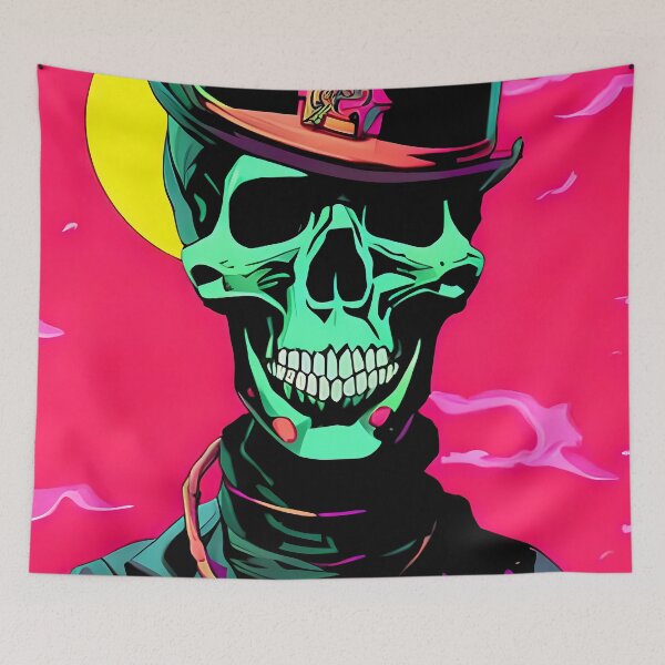 Item preview, Hat and Bones - A Digital Painting of a Dapper Skull designed and sold by GalihDA.