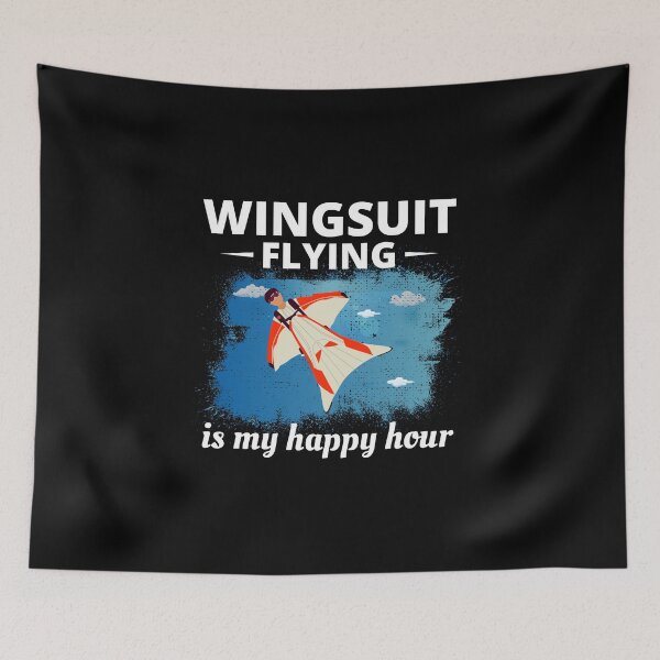 Item preview, Wingsuit flying Base Jumping Skydiving Wingsuiting designed and sold by TastefulTees.