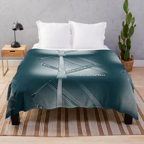 Item preview, 4th Street & Nebraska Avenue, Long Beach, CA AquaTeal designed and sold by The Street Sign Store.