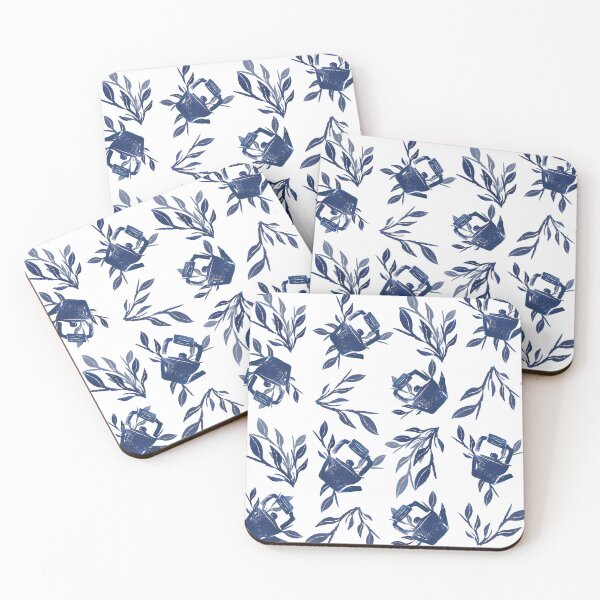 Item preview, Cute Cottagecore Teapot Pattern designed and sold by MoonlightMoth.
