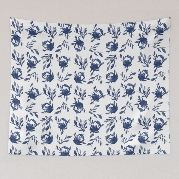 Item preview, Cute Cottagecore Teapot Pattern designed and sold by MoonlightMoth.