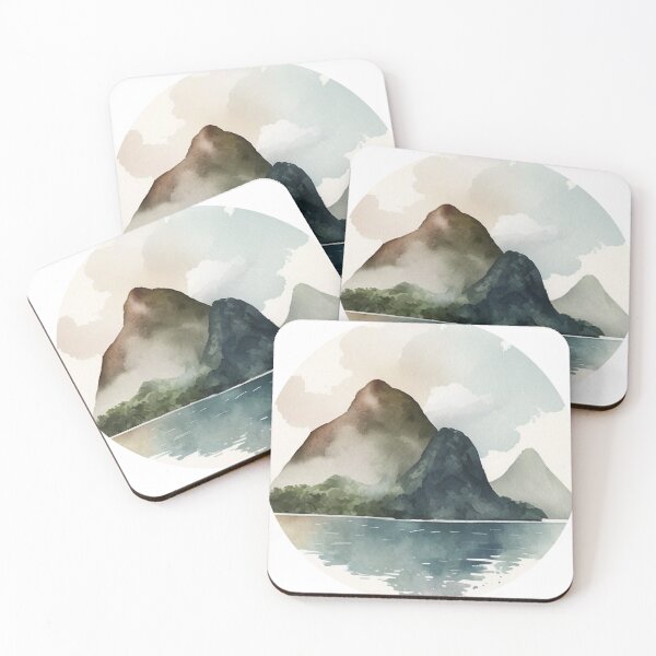 Item preview, American Samoa National Park Boho Watercolor Circle designed and sold by PikoApparel.