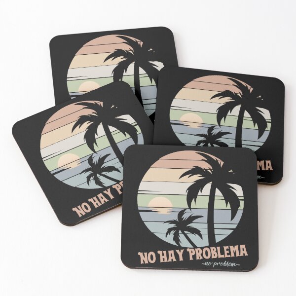 Item preview, No Problem, No Hay Problemo, Spanish Phrases, Vintage Tropical  Sunset designed and sold by Sun Sand & Sea Art.