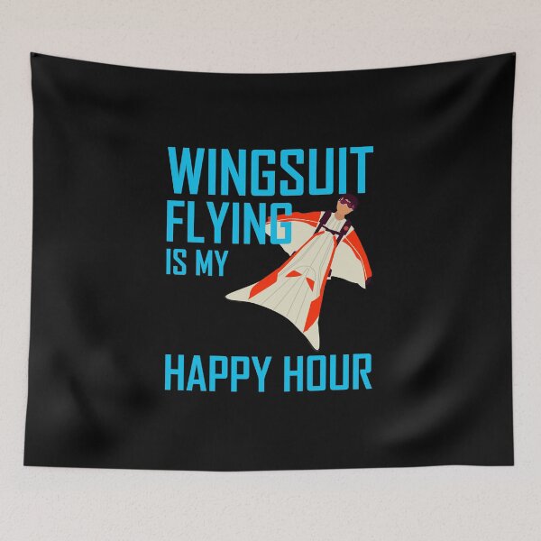 Item preview, Wingsuit flying Base Jumping Skydiving Wingsuiting designed and sold by TastefulTees.