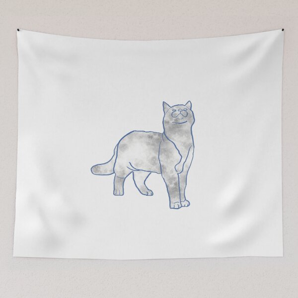 Item preview, Cat and Pattern - Stormy Skies - Astonished Cat Company - Great Gift for Cat Lovers designed and sold by AstonishedCatCo.