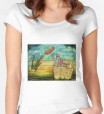 Camiseta entallada de cuello redondo Edad Media Barbacoa