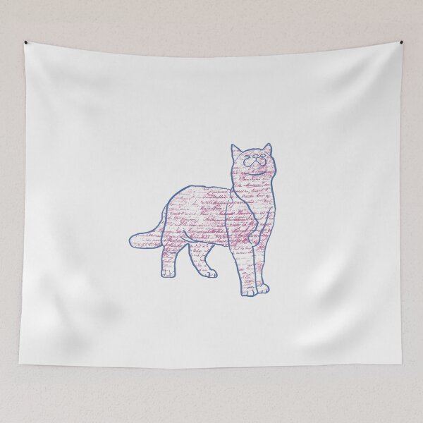 Item preview, Cat and Pattern - Love Letters - Astonished Cat Company - Great Gift for Cat Lovers designed and sold by AstonishedCatCo.