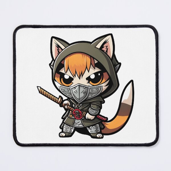 Item preview, Cute cat samurai designed and sold by VisionaryMX.