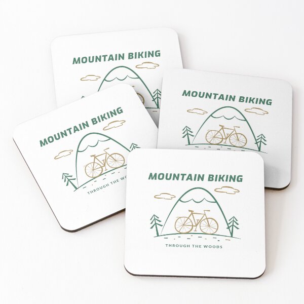 Item preview, mountain biking through the woods #5 designed and sold by Fitness-Passion.