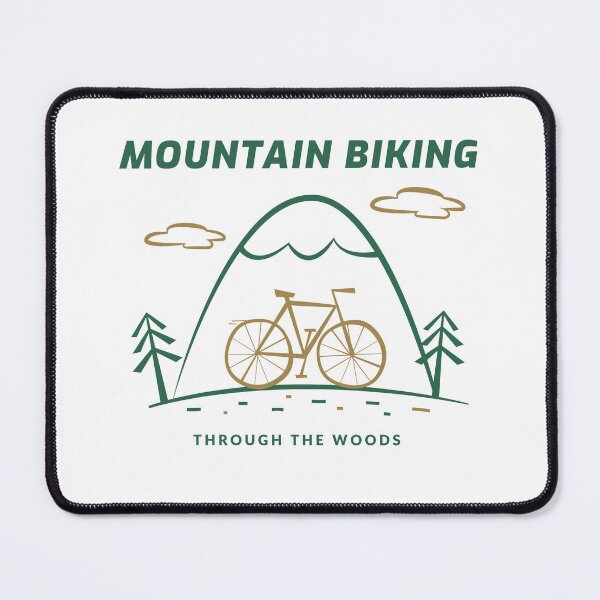 Item preview, mountain biking through the woods #5 designed and sold by Fitness-Passion.