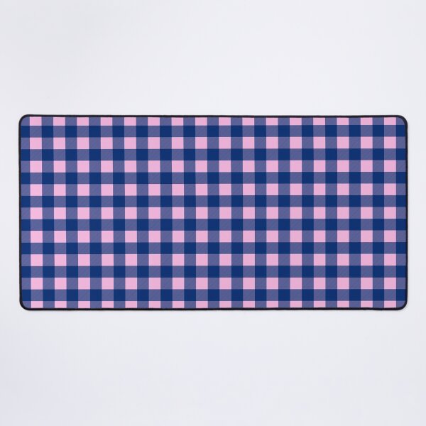 Item preview, Navy Blue and Pink Buffalo Plaid Gingham Check Pattern designed and sold by Gsallicat.